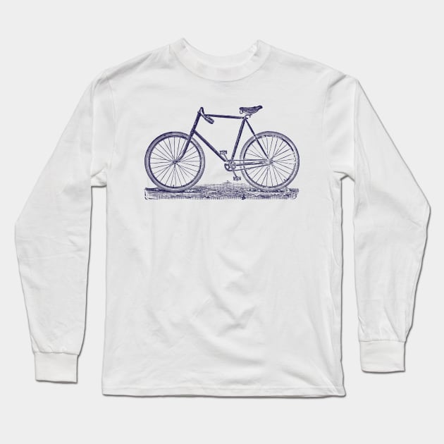 1900 Racing Bike Long Sleeve T-Shirt by historicimage